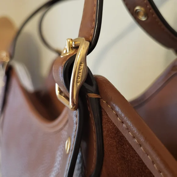 Coach Brown Leather Tote Bag - Picture 13 of 16